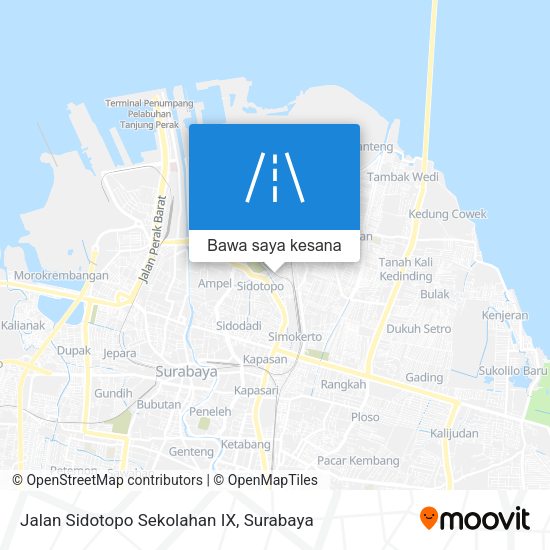 Peta Jalan Sidotopo Sekolahan IX