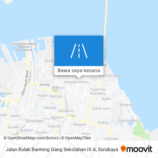 Peta Jalan Bulak Banteng Gang Sekolahan IX A