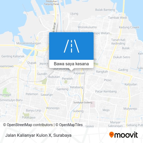 Peta Jalan Kalianyar Kulon X