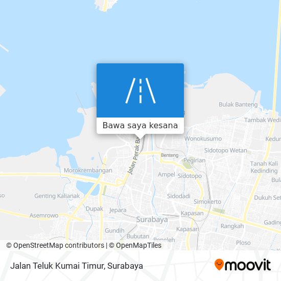 Peta Jalan Teluk Kumai Timur