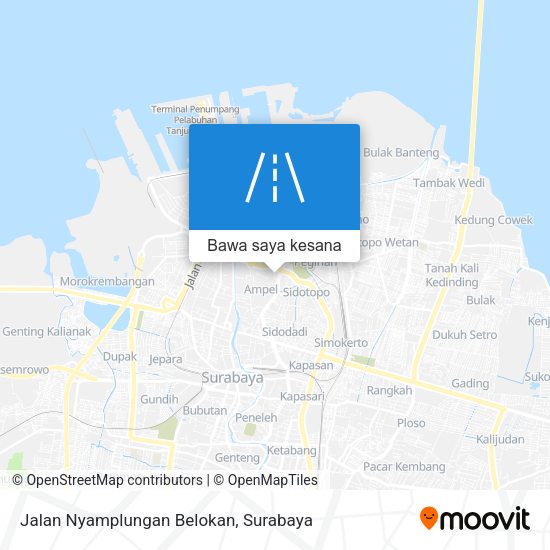 Peta Jalan Nyamplungan Belokan