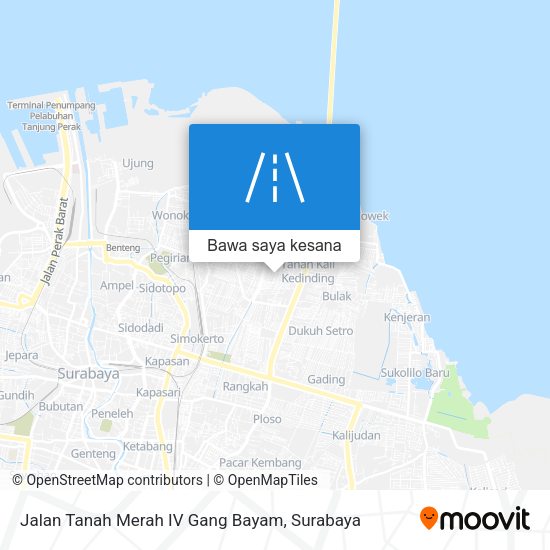 Peta Jalan Tanah Merah IV Gang Bayam