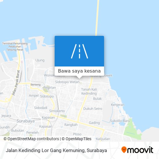 Peta Jalan Kedinding Lor Gang Kemuning