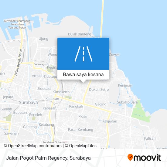 Peta Jalan Pogot Palm Regency