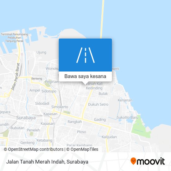 Peta Jalan Tanah Merah Indah