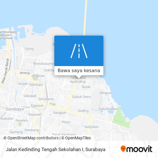 Peta Jalan Kedinding Tengah Sekolahan I