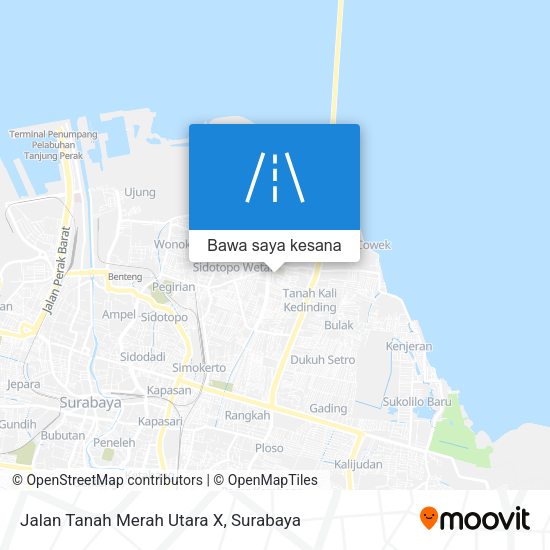 Peta Jalan Tanah Merah Utara X