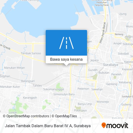 Peta Jalan Tambak Dalam Baru Barat IV A