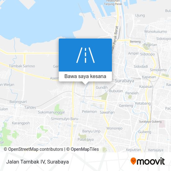 Peta Jalan Tambak IV