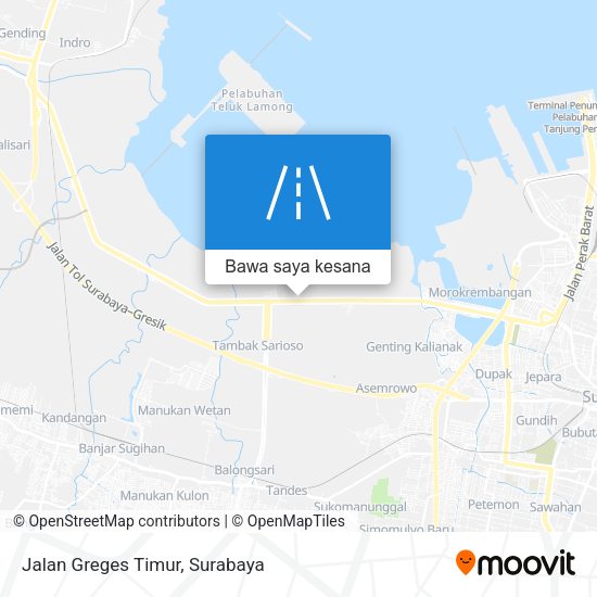 Peta Jalan Greges Timur