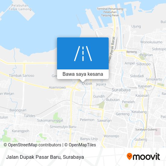 Peta Jalan Dupak Pasar Baru