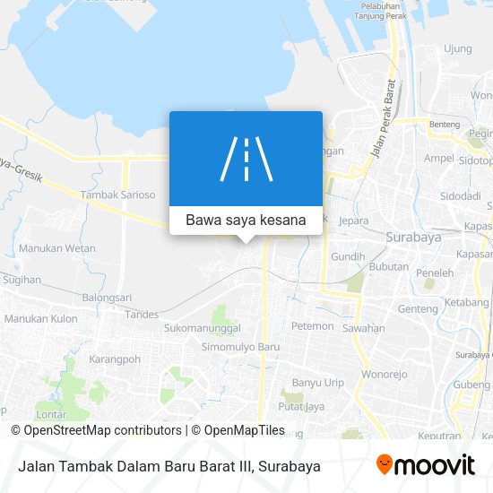 Peta Jalan Tambak Dalam Baru Barat III