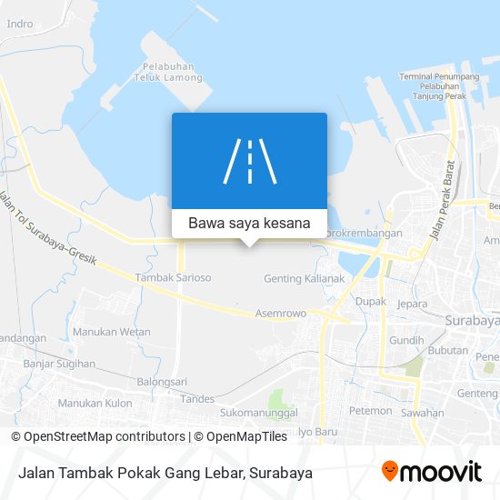 Peta Jalan Tambak Pokak Gang Lebar