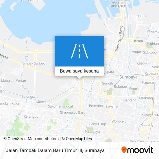 Peta Jalan Tambak Dalam Baru Timur III