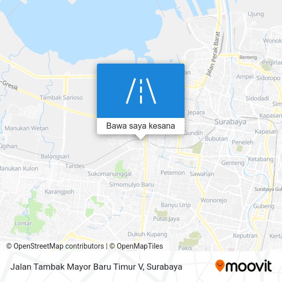 Peta Jalan Tambak Mayor Baru Timur V