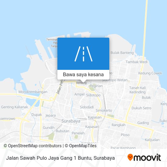 Peta Jalan Sawah Pulo Jaya Gang 1 Buntu