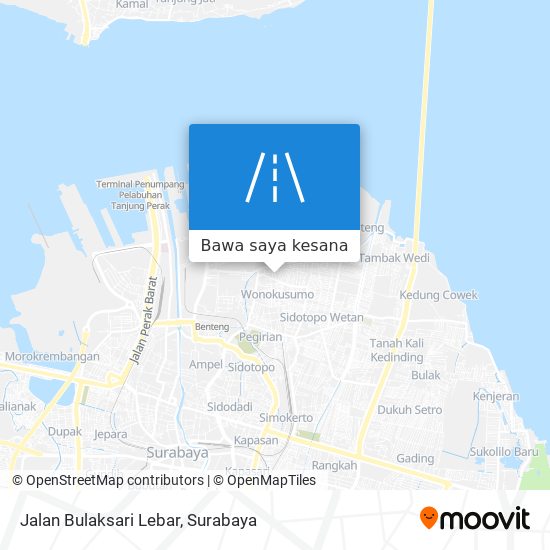 Peta Jalan Bulaksari Lebar