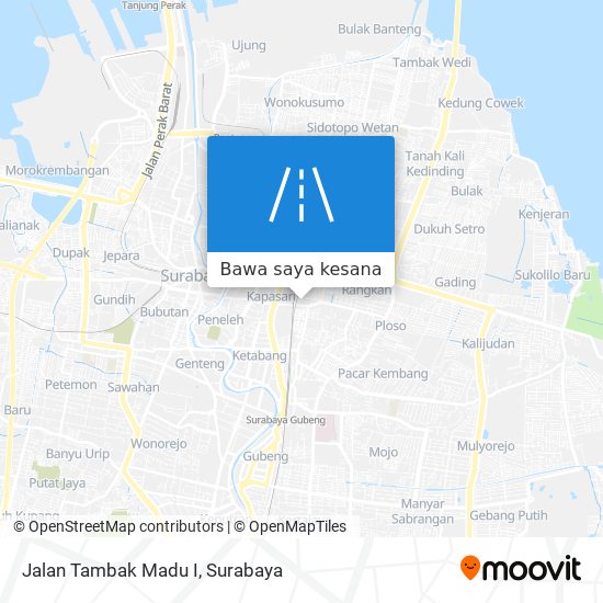 Peta Jalan Tambak Madu I