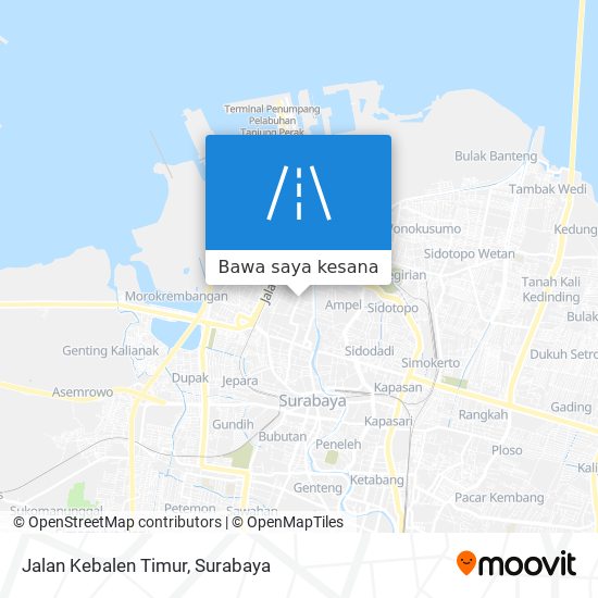 Peta Jalan Kebalen Timur