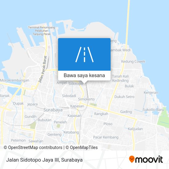 Peta Jalan Sidotopo Jaya III