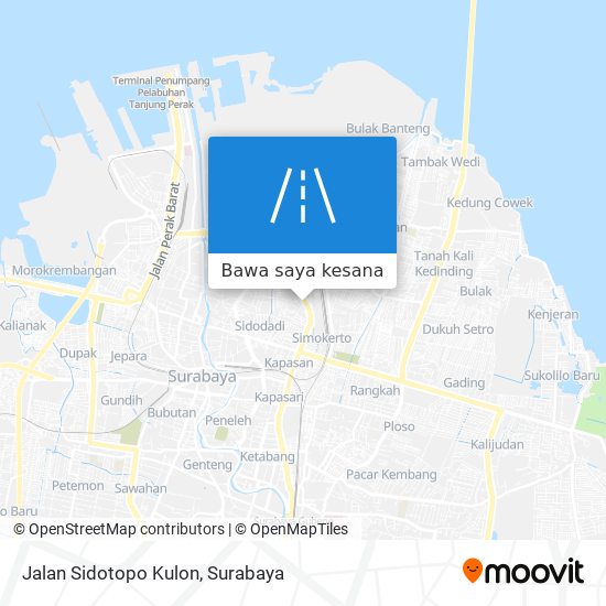 Peta Jalan Sidotopo Kulon
