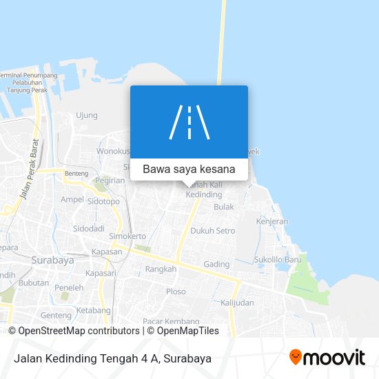 Peta Jalan Kedinding Tengah 4 A
