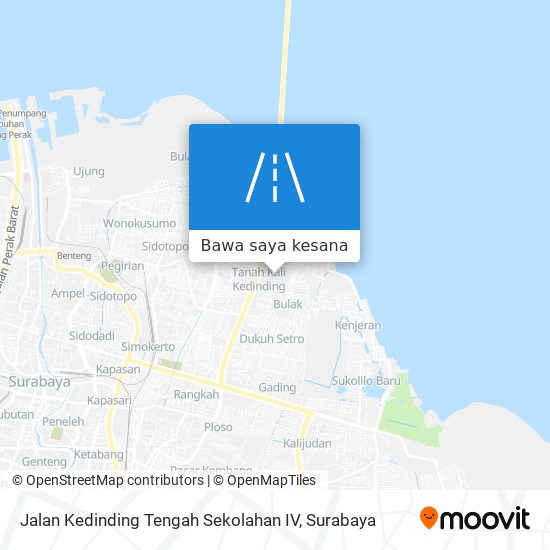 Peta Jalan Kedinding Tengah Sekolahan IV