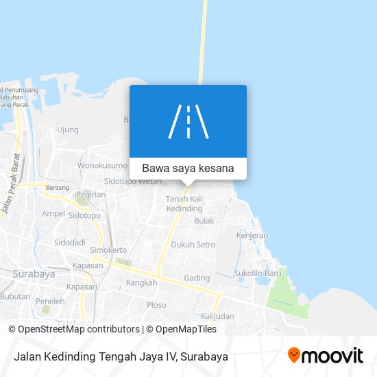 Peta Jalan Kedinding Tengah Jaya IV