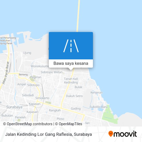 Peta Jalan Kedinding Lor Gang Raflesia