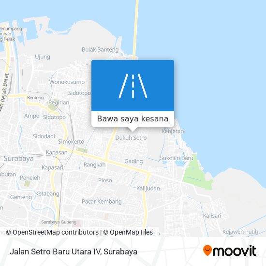 Peta Jalan Setro Baru Utara IV