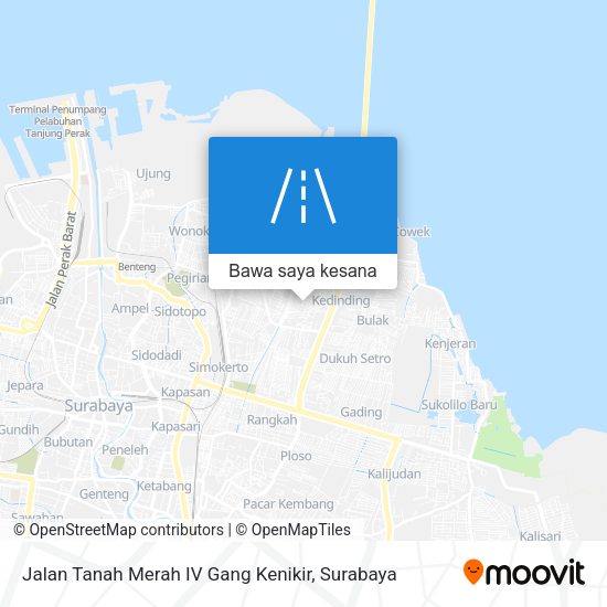 Peta Jalan Tanah Merah IV Gang Kenikir