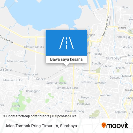 Peta Jalan Tambak Pring Timur I A