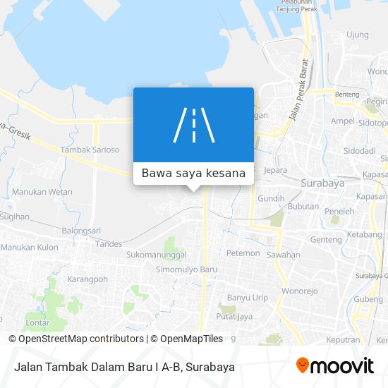 Peta Jalan Tambak Dalam Baru I A-B