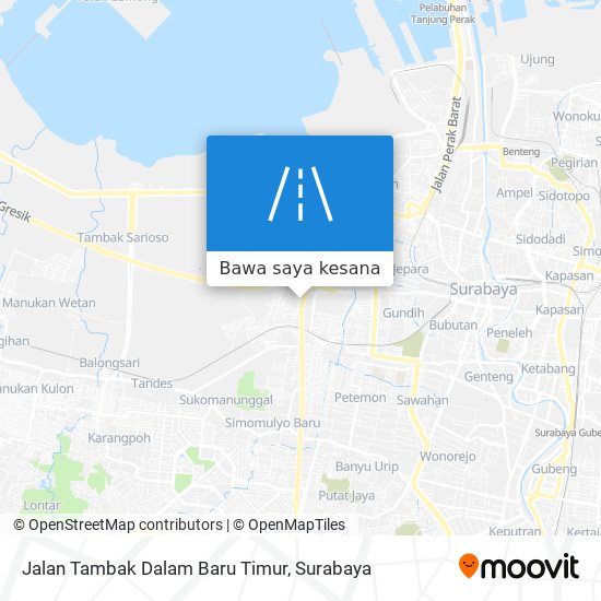 Peta Jalan Tambak Dalam Baru Timur