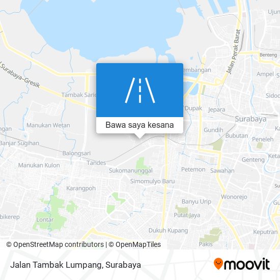 Peta Jalan Tambak Lumpang