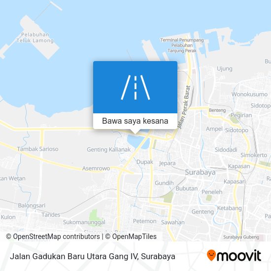 Peta Jalan Gadukan Baru Utara Gang IV