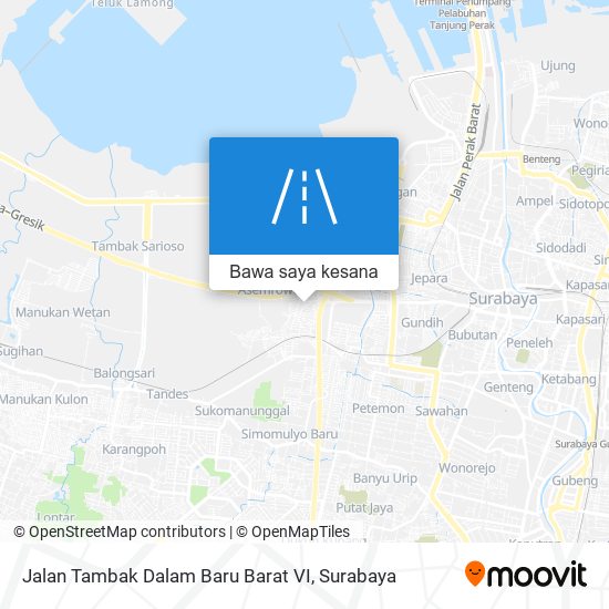 Peta Jalan Tambak Dalam Baru Barat VI