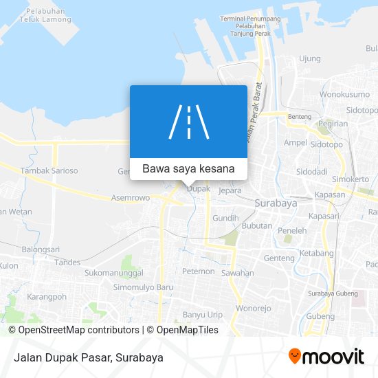 Peta Jalan Dupak Pasar