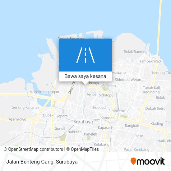 Peta Jalan Benteng Gang