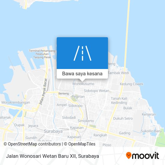 Peta Jalan Wonosari Wetan Baru XII