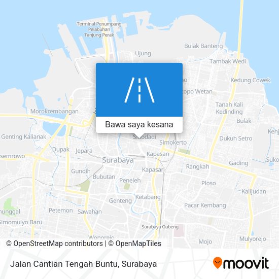 Peta Jalan Cantian Tengah Buntu