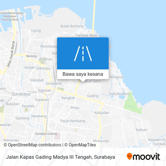 Peta Jalan Kapas Gading Madya III Tengah