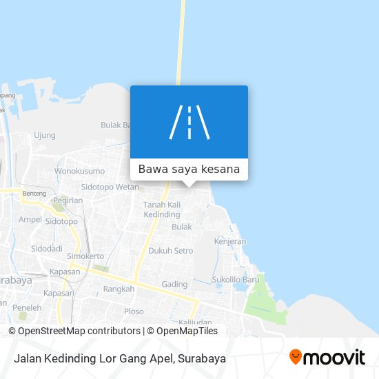 Peta Jalan Kedinding Lor Gang Apel