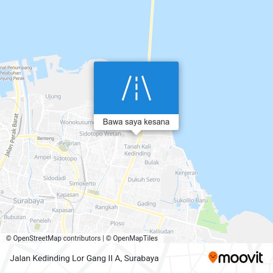 Peta Jalan Kedinding Lor Gang II A