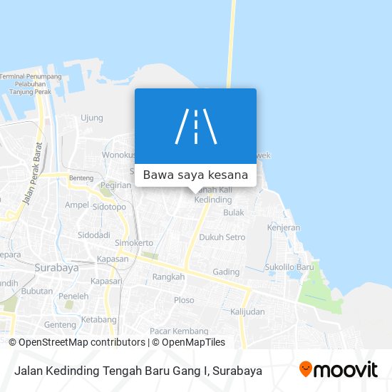 Peta Jalan Kedinding Tengah Baru Gang I