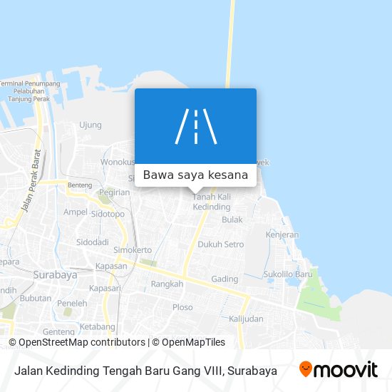 Peta Jalan Kedinding Tengah Baru Gang VIII