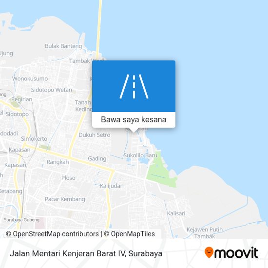 Peta Jalan Mentari Kenjeran Barat IV