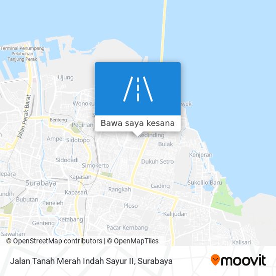 Peta Jalan Tanah Merah Indah Sayur II