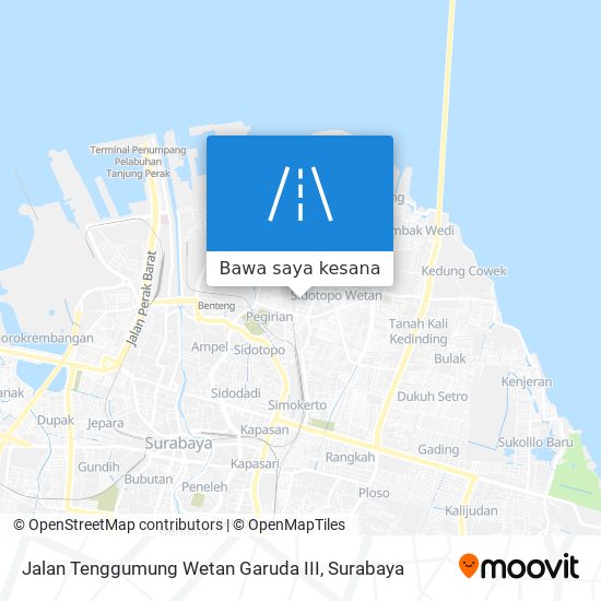 Peta Jalan Tenggumung Wetan Garuda III