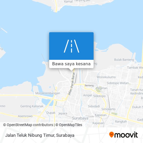 Peta Jalan Teluk Nibung Timur